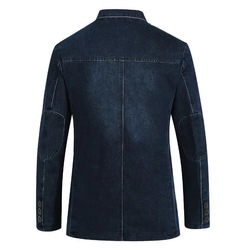 Blazer Uomo Slim Fit – Con Colletto Revers e Tasche Applicate, Adatto per Lavoro e Occasioni Formali 1