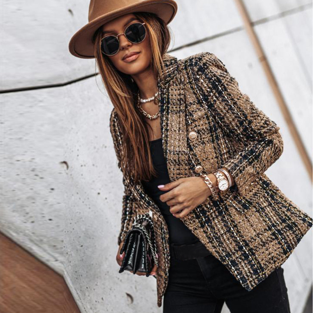 Blazer Donna | Stile Tweed & Bottoni Gioiello Raffinati