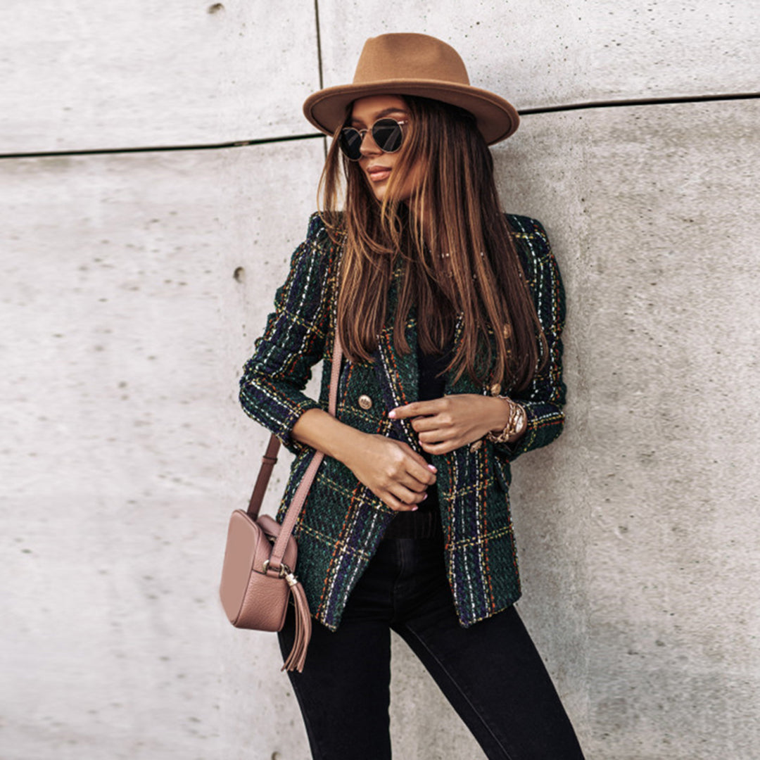 Blazer Donna | Stile Tweed & Bottoni Gioiello Raffinati
