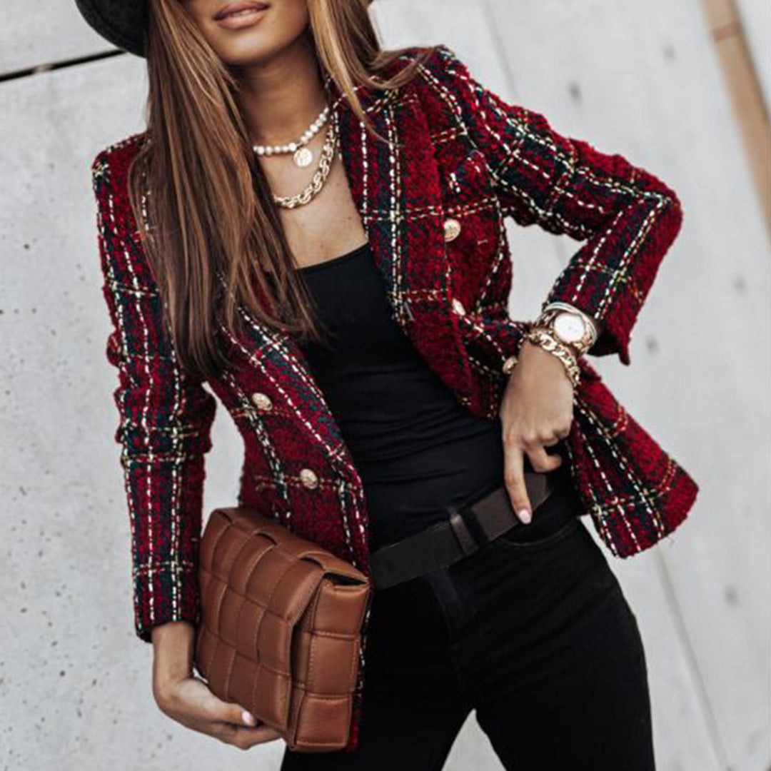 Blazer Donna | Stile Tweed & Bottoni Gioiello Raffinati