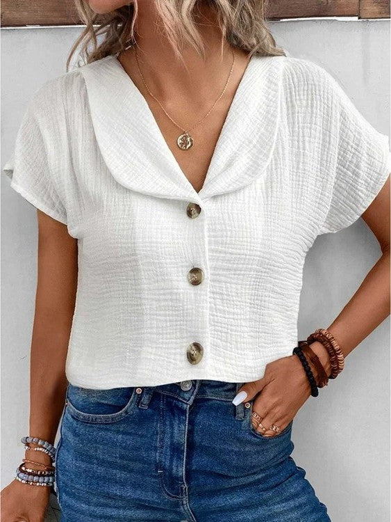 Blusa Donna | Colletto Elegante & Stile Casual Chic