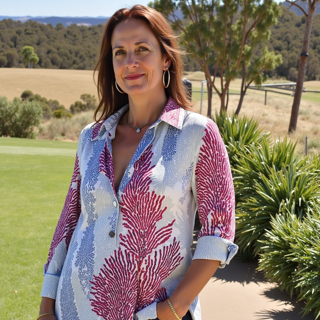 Blusa Donna | Floreale con Uccellini & Maniche Arrotolabili