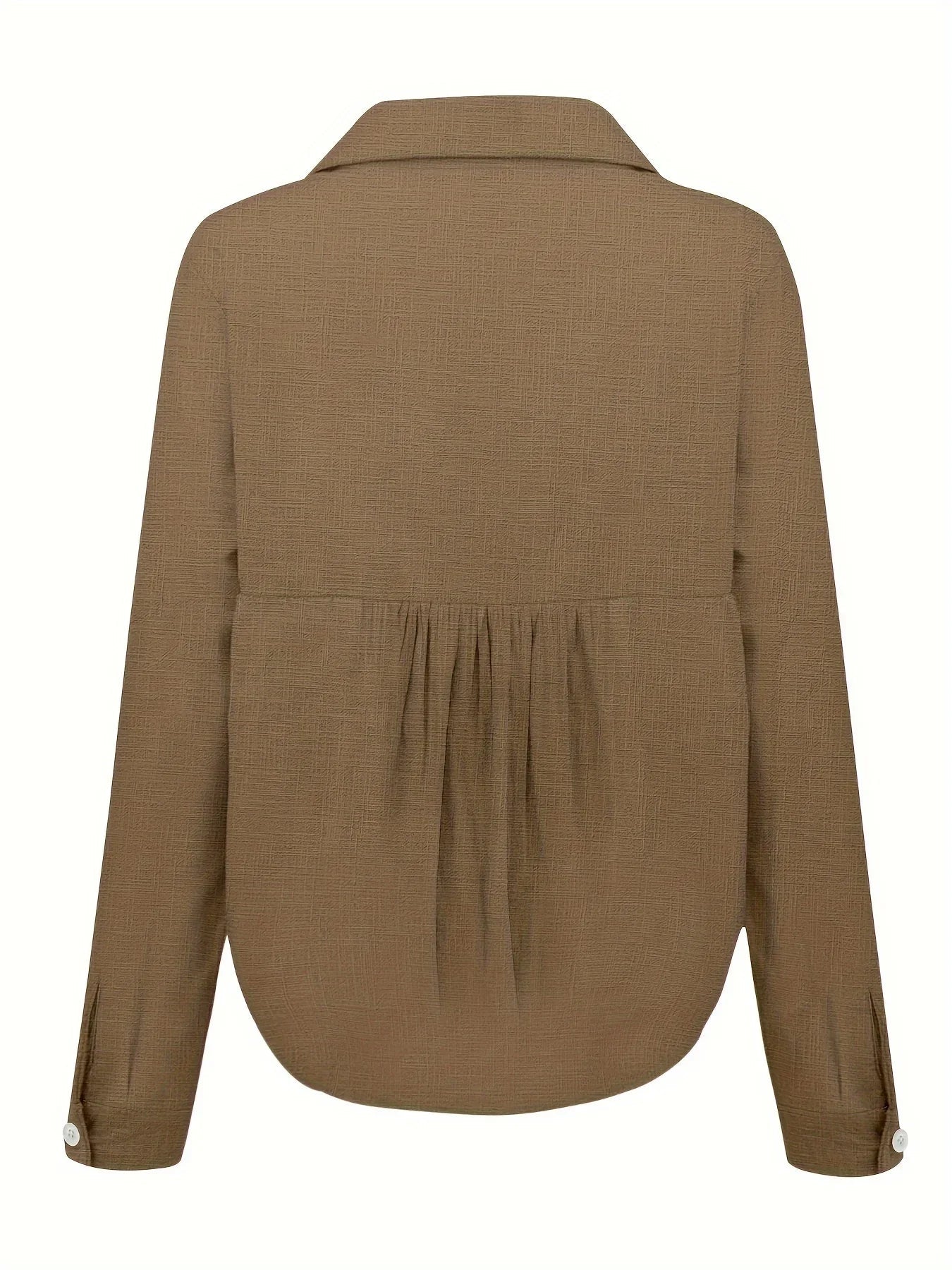 Blusa Donna | Leggera con Colletto a V & Bottoni per Ogni Occasione