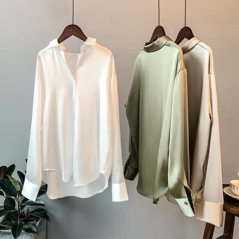 Blusa in raso di L'Aurablend Lotus 4