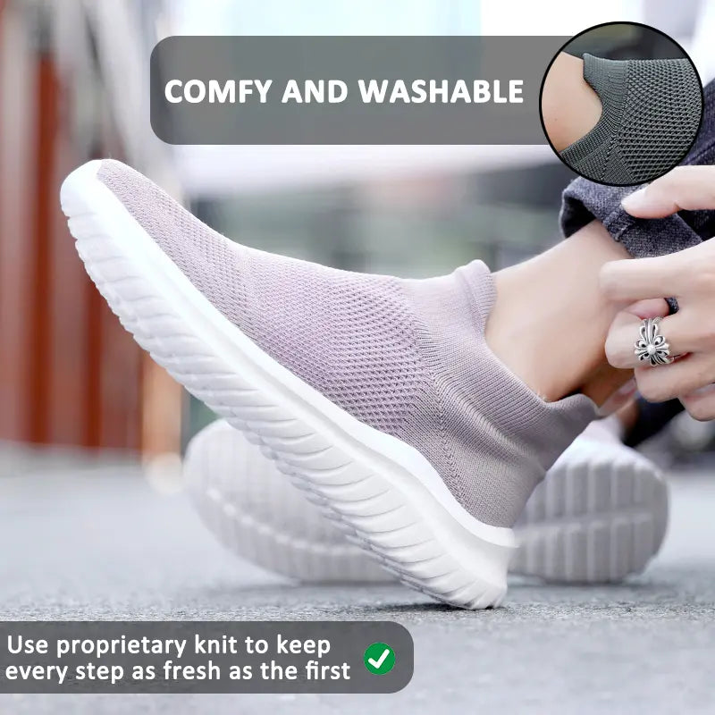 Breathable Knit Sneakers for Men and Women – Stylish &amp; Versatile