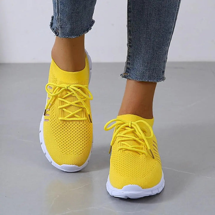 Breathable Knit Sneakers for Women – Lightweight &amp; Comfortable