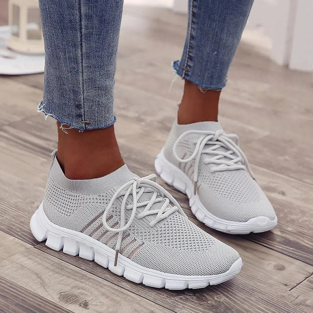 Breathable Knit Sneakers for Women – Lightweight &amp; Comfortable