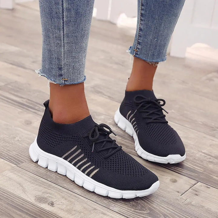 Breathable Knit Sneakers for Women – Lightweight &amp; Comfortable