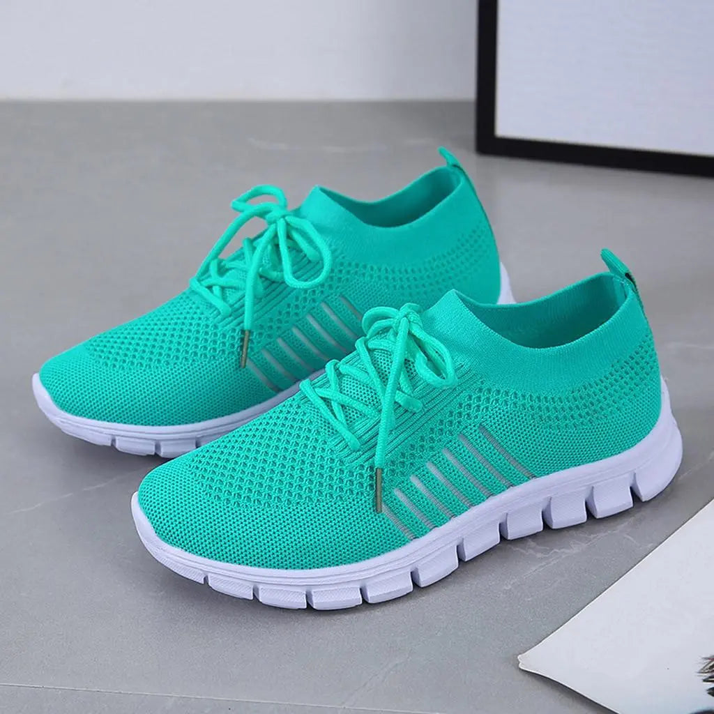 Breathable Knit Sneakers for Women – Lightweight &amp; Comfortable