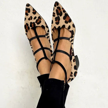 Bridget - Scarpe con tacco e cinturino leopardato 0