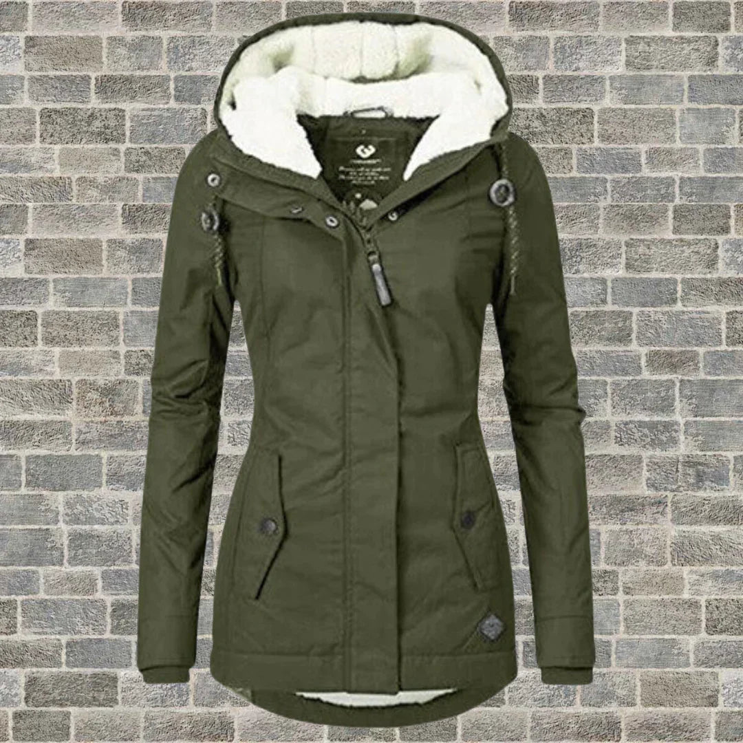 Cappotto Donna | Cappuccio Staccabile e Design Plissettato 4