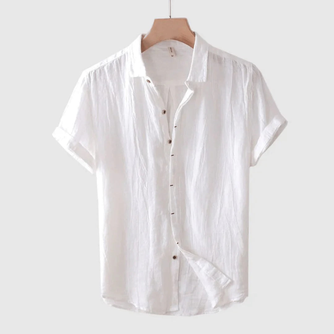 Camicia Estiva Uomo | Colletto Classico & Texture Crinkle Naturale