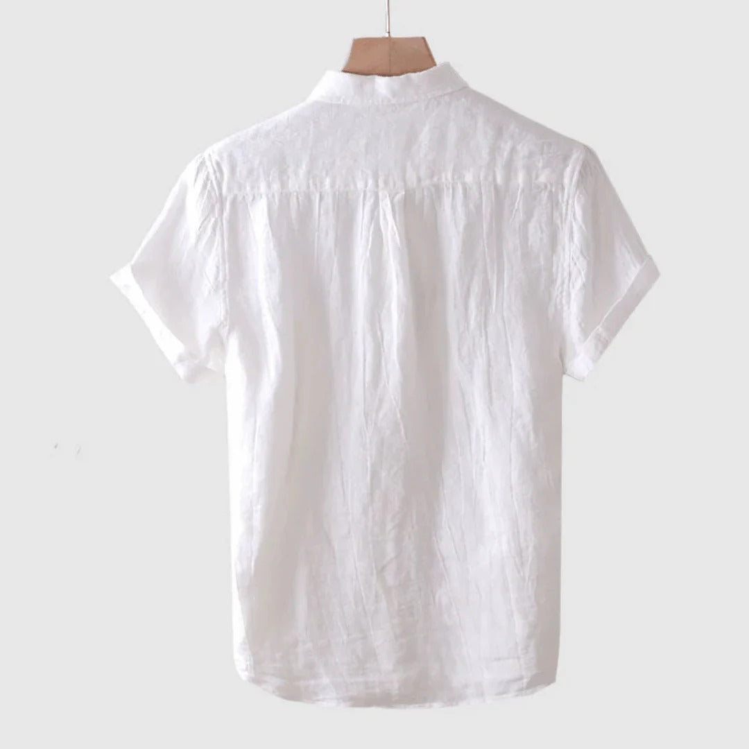 Camicia Estiva Uomo | Colletto Classico & Texture Crinkle Naturale