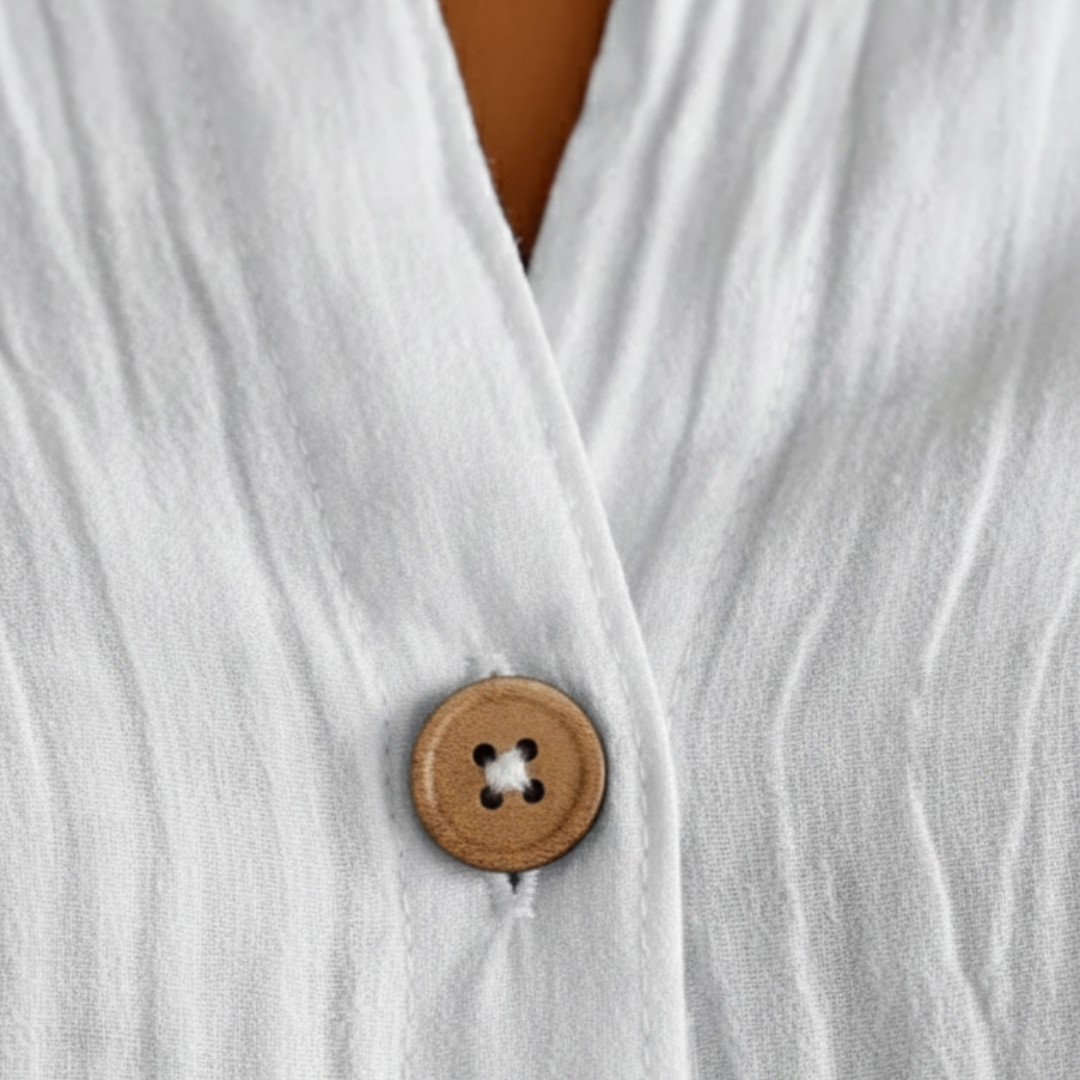 Camicia a Bottoni in Lino Maniche Lunghe Oversize Donna 2