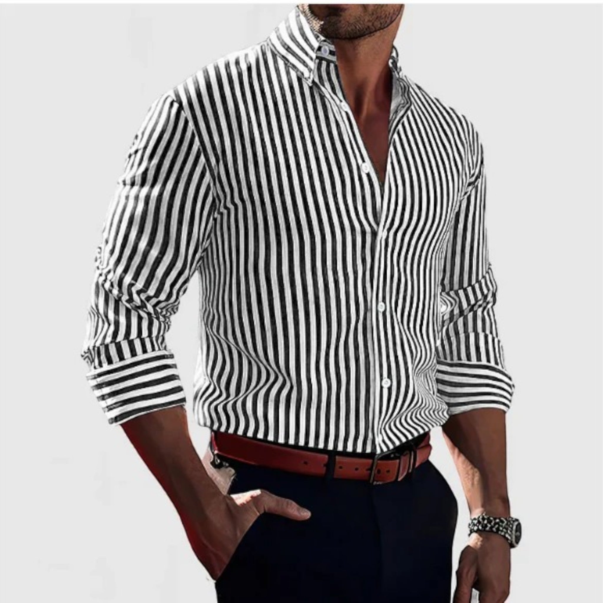 Camicia a Righe in Cotone – Davide 2