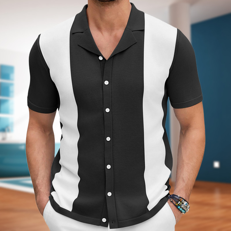 Men's Shirt | Two-Tone & Modern Style