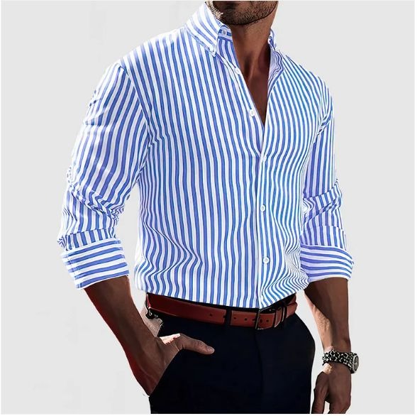Camicia a Righe Eleganti | Stile Classico Versatile 5