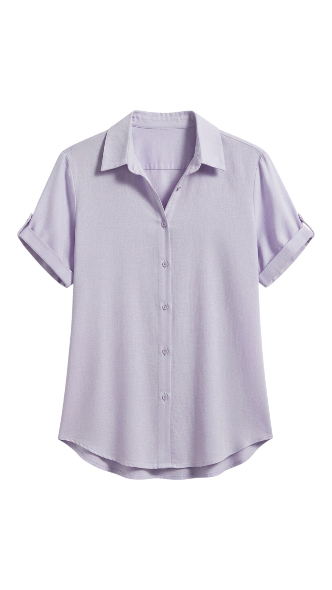 Camicia con Bottoni e Maniche Corte in Cotone e Lino | Ideale per la Stagione Estiva 7