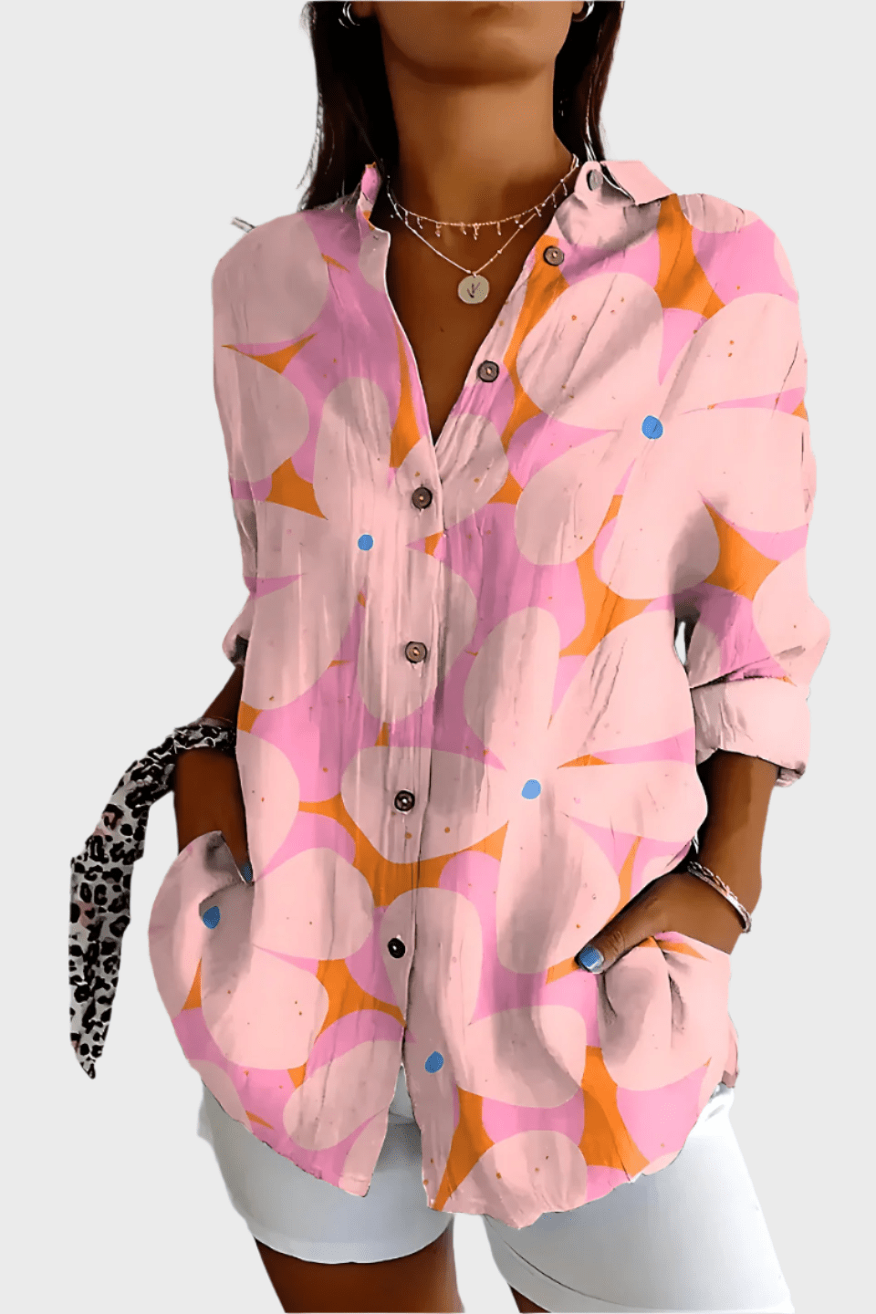 Rosa | camicia floreale 4