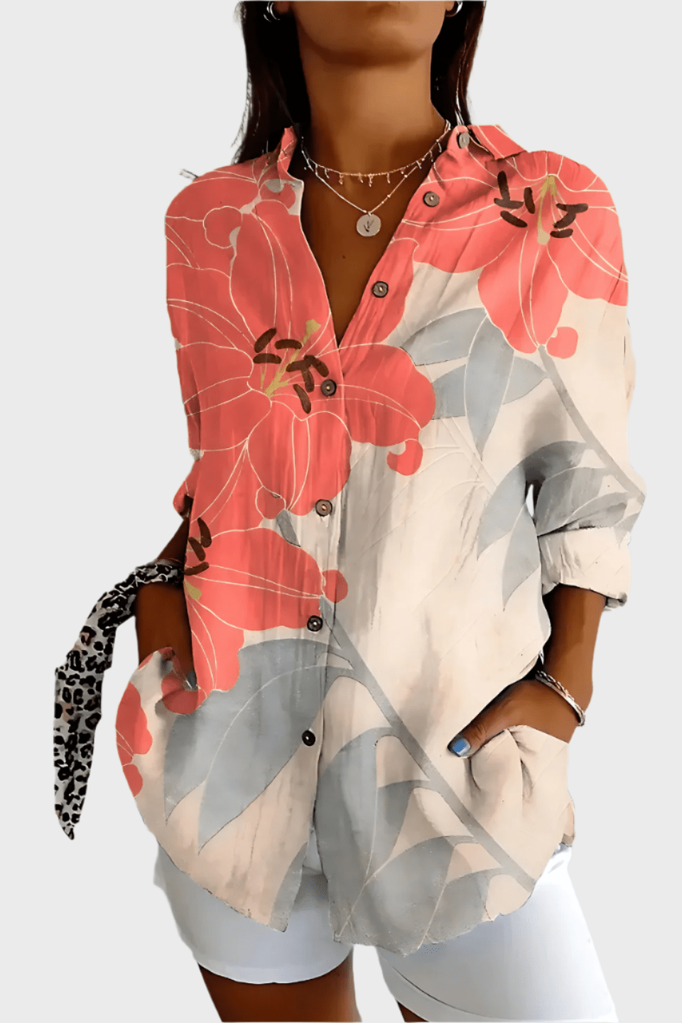 Rosa | camicia floreale 6