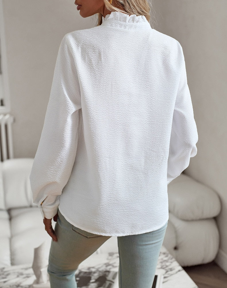 Camicia Da Donna Con Volant 6