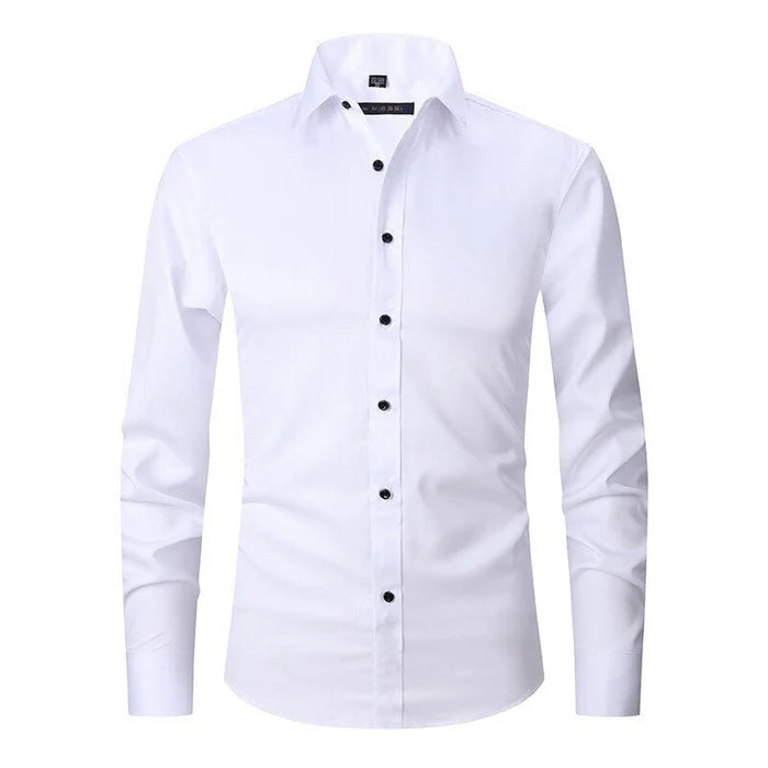 Camicia Slim Fit da Uomo – Antifreddo, Adatta per Lavoro e Uso Quotidiano 0