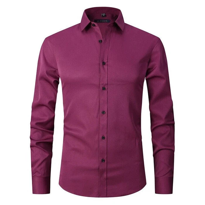 Camicia Slim Fit da Uomo – Antifreddo, Adatta per Lavoro e Uso Quotidiano 10