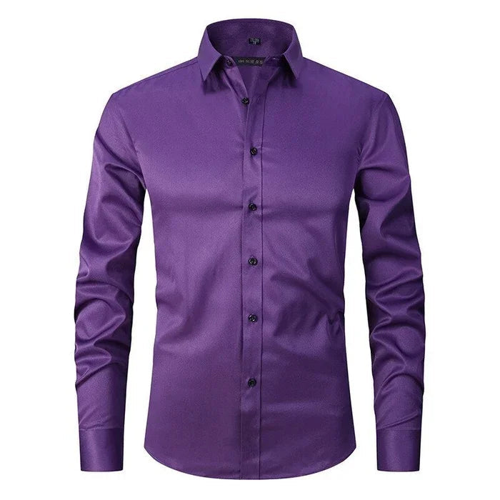 Camicia Slim Fit da Uomo – Antifreddo, Adatta per Lavoro e Uso Quotidiano 4