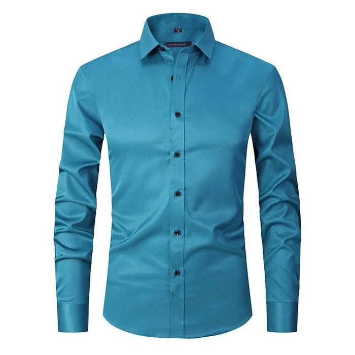 Camicia Slim Fit da Uomo – Antifreddo, Adatta per Lavoro e Uso Quotidiano 5