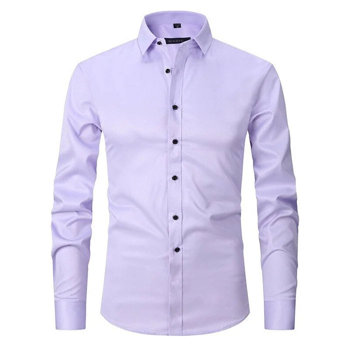 Camicia Slim Fit da Uomo – Antifreddo, Adatta per Lavoro e Uso Quotidiano 6
