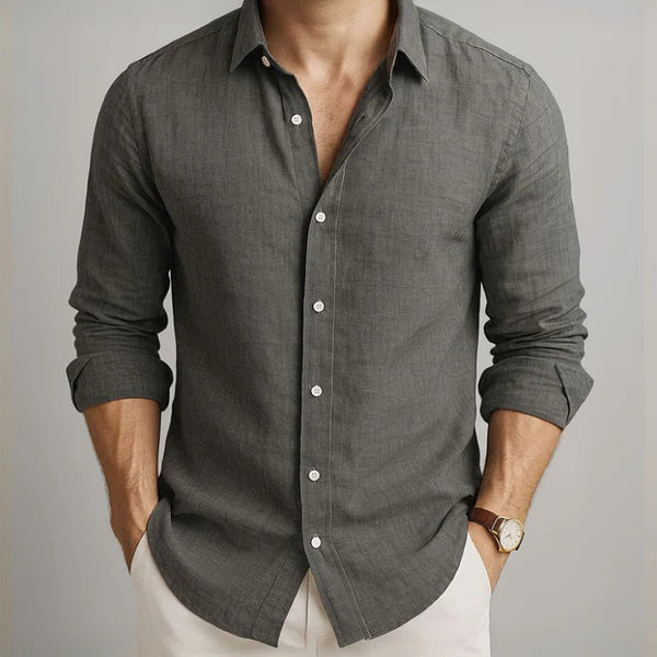 Camicia di lino Matteo 3