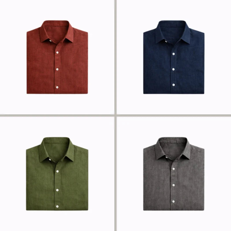 Camicia di lino Matteo 8