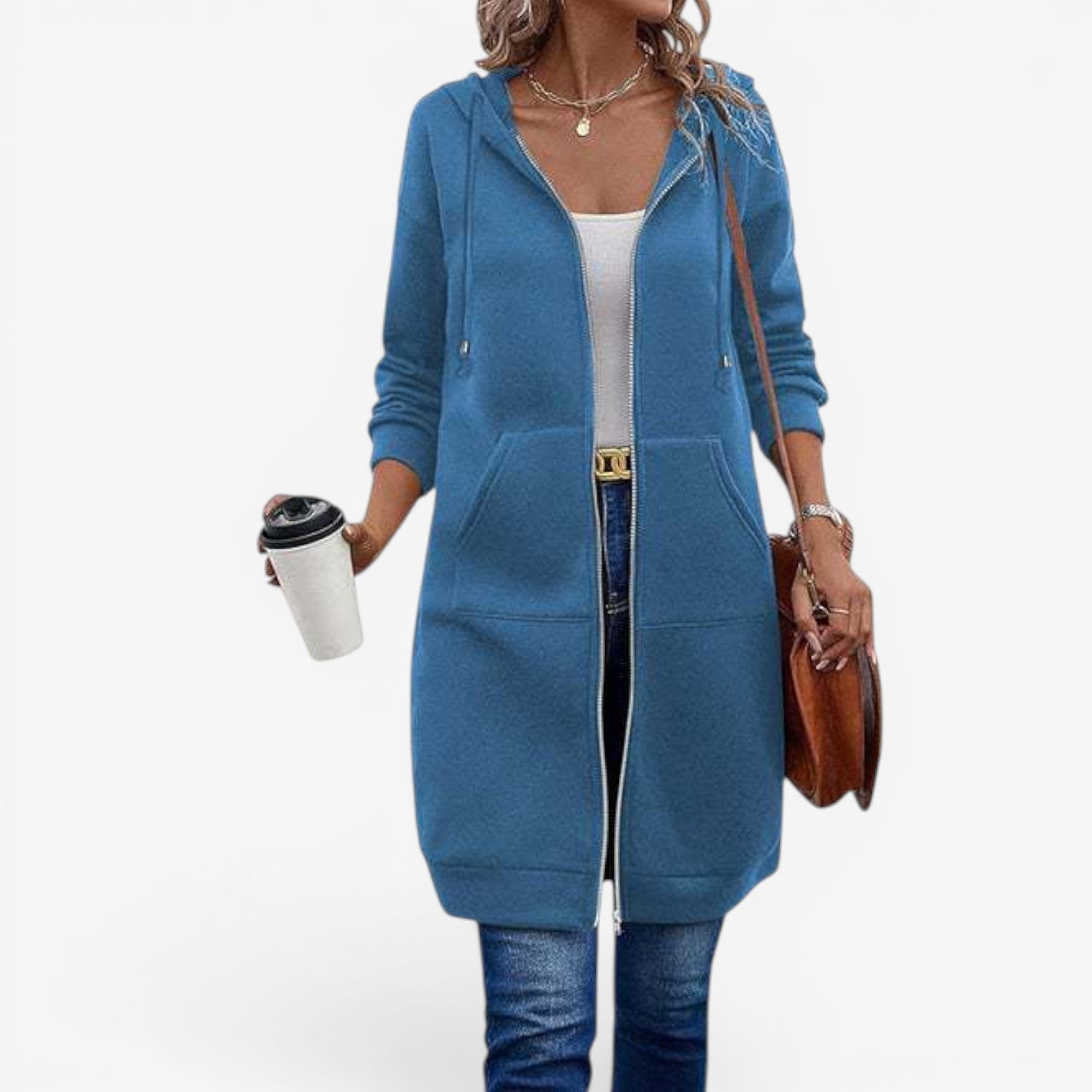Carah™ Felpa lunga cardigan 0