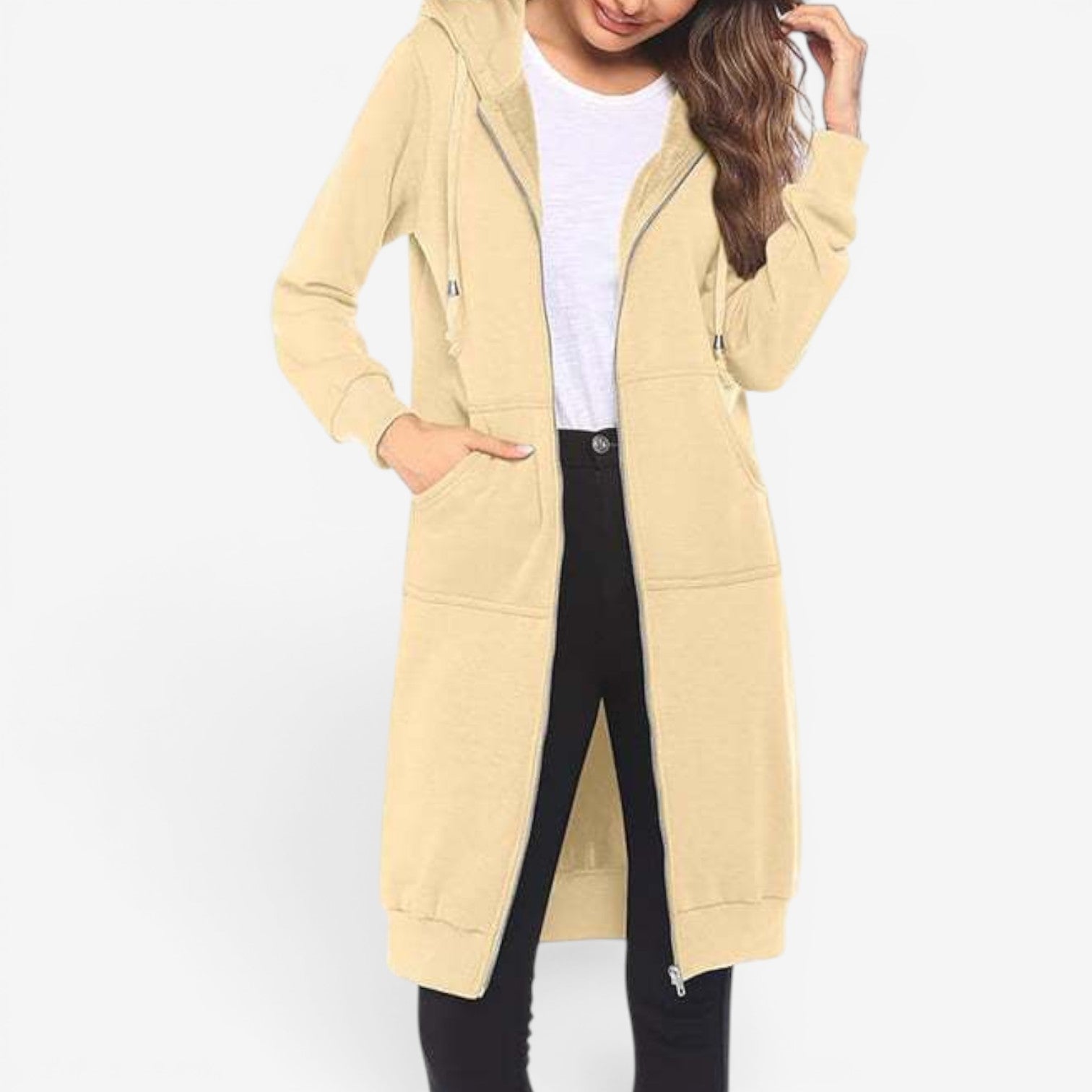 Carah™ Felpa lunga cardigan 9