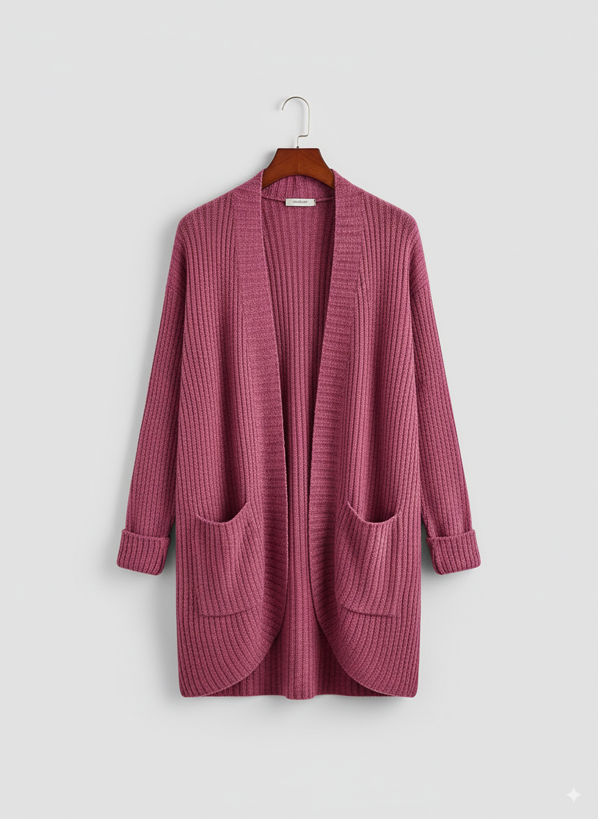 Cardigan Donna | Aperto a Coste con Tasche