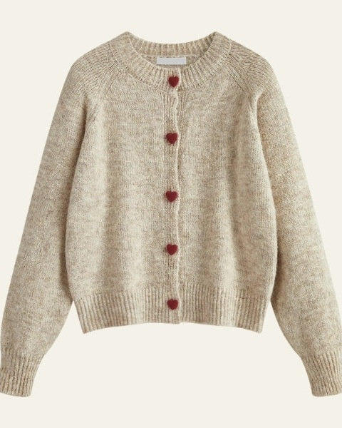 Cardigan Donna | Bottoni a Cuore e Calore Avvolgente
