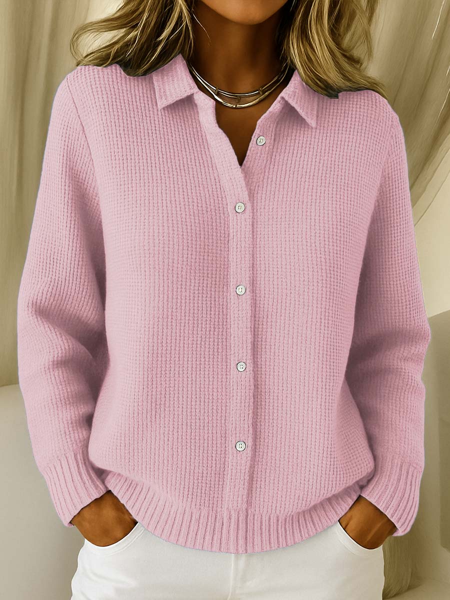 Cardigan Donna | Colletto a Camicia con Bottoni