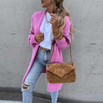 Cardigan Donna | Lungo Aperto in Maglia