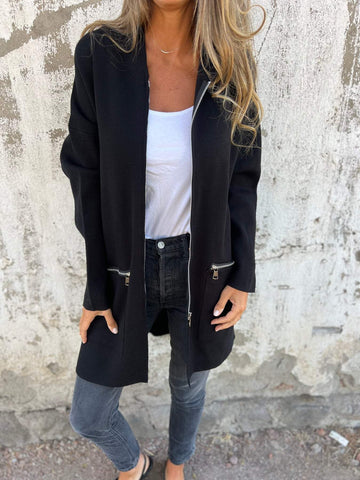 Cardigan Donna | Lungo con Cappuccio e Zip