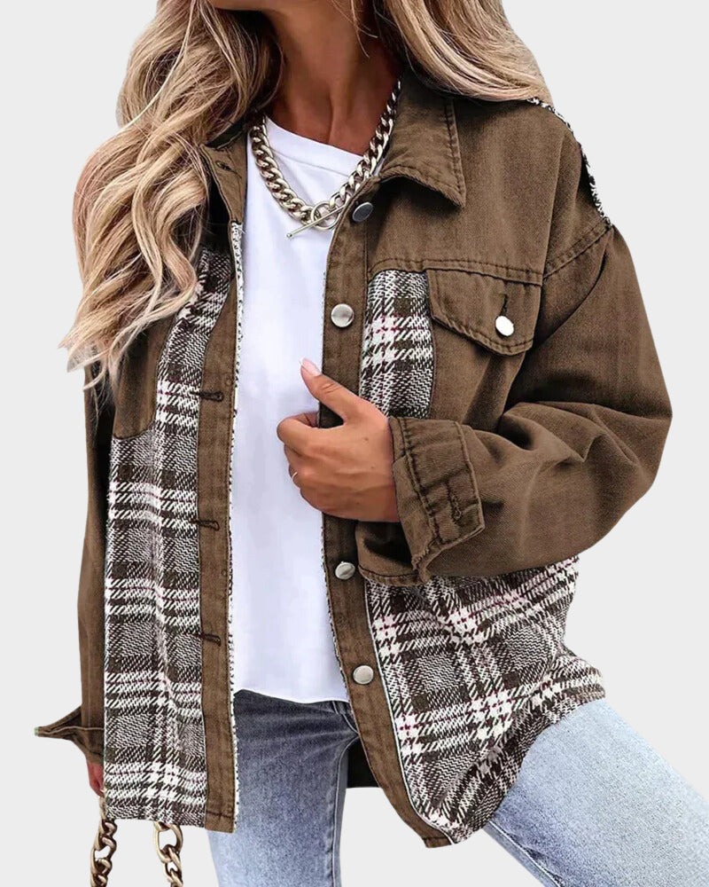 Cardigan Donna | Motivo a Quadri e Comfort Tutto il Giorno