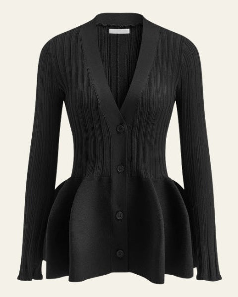 Cardigan Donna | Peplo Elegante e Silhouette Femminile