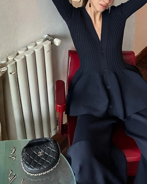 Cardigan Donna | Peplo Elegante e Silhouette Femminile