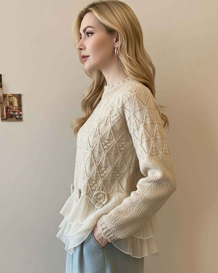 Cardigan Oversize Donna | Con Rouches e Vestibilità Rilassata 3