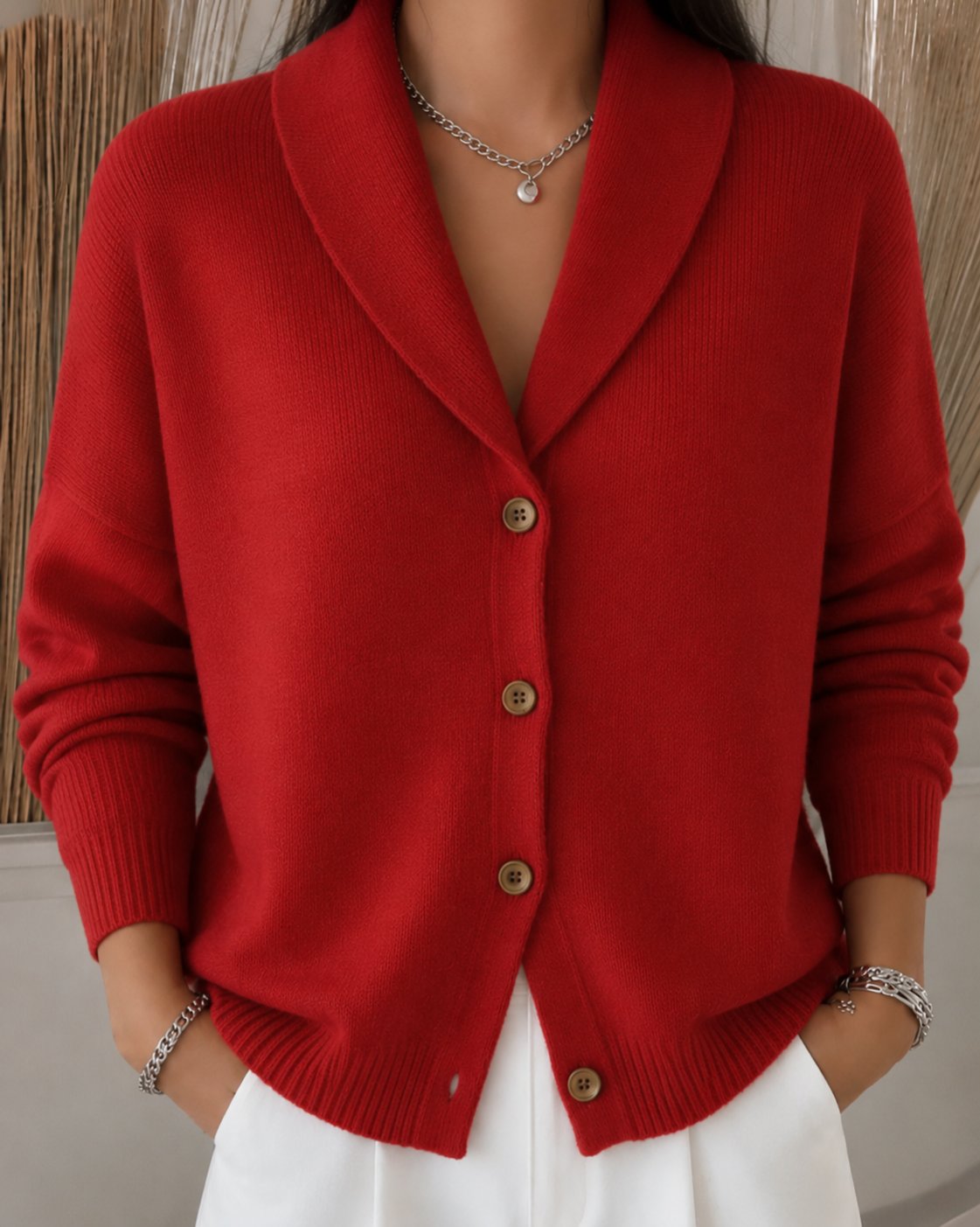 Cardigan donna | Colletto a Polo & Bottoni Frontali