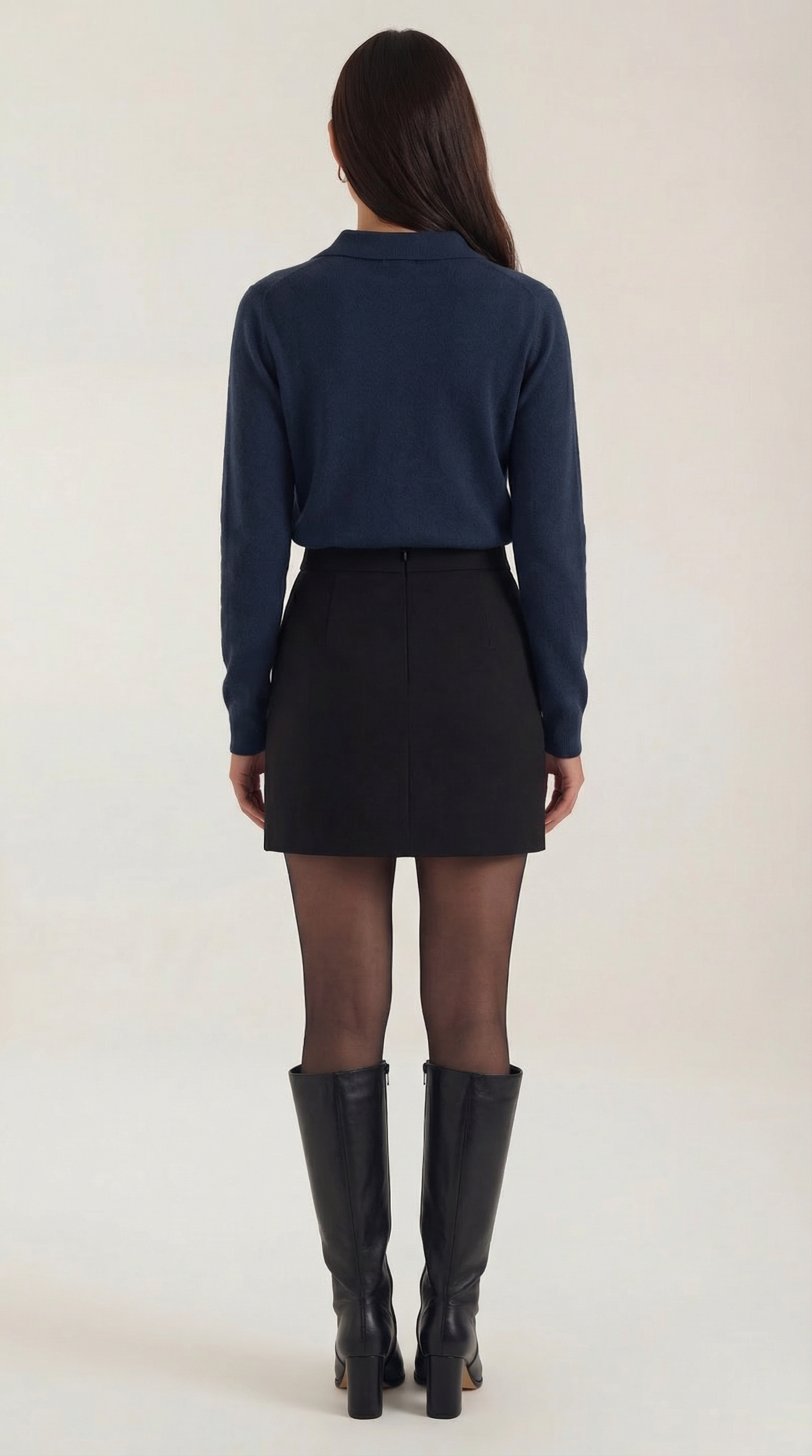 Cardigan Donna con Colletto Bottonato Preppy Classico 3
