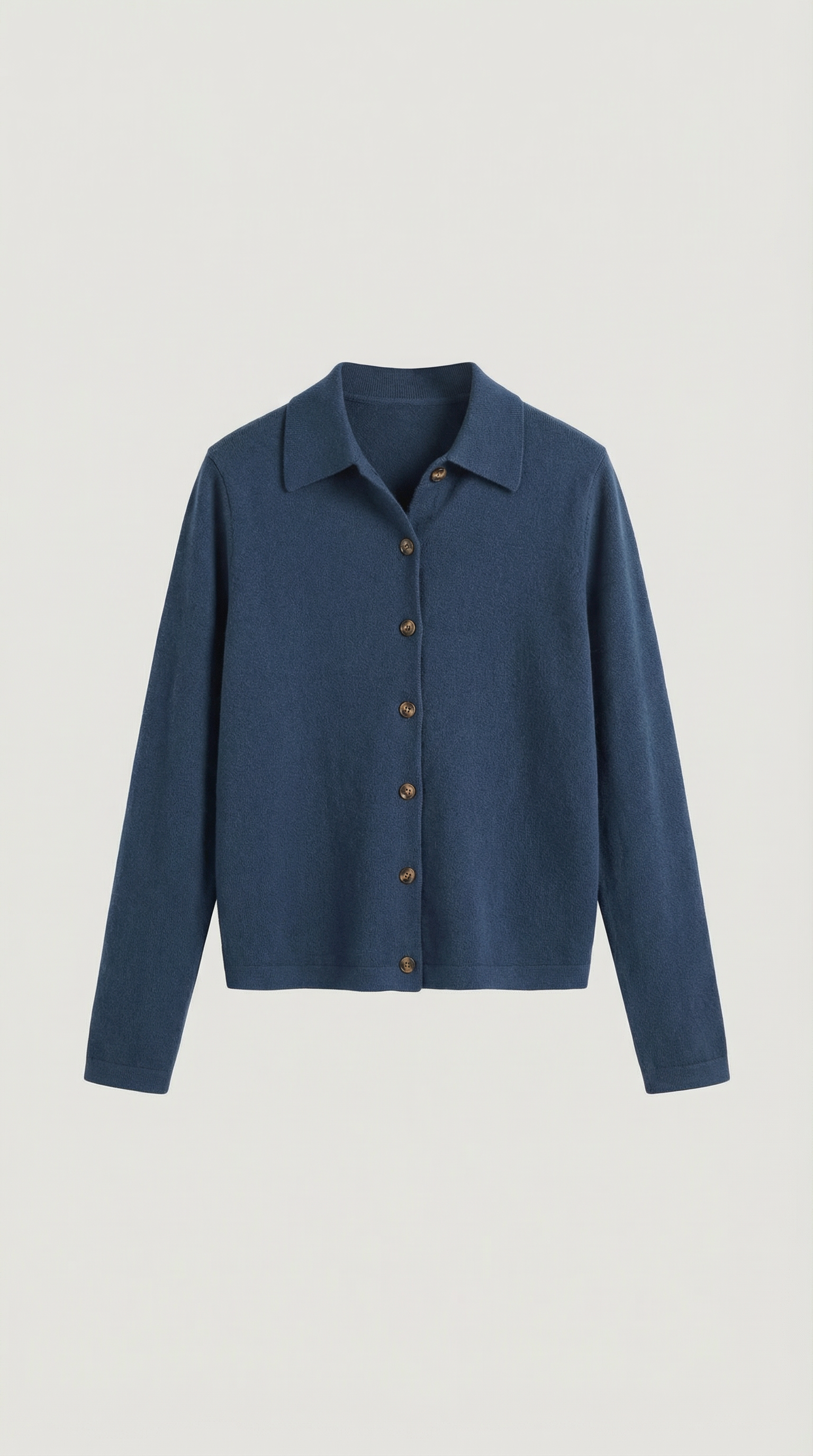 Cardigan Donna con Colletto Bottonato Preppy Classico 4