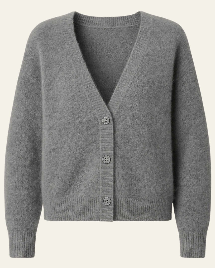 Cardigan Donna in Cashmere Lavorato a Maglia Morbido Caldo 1