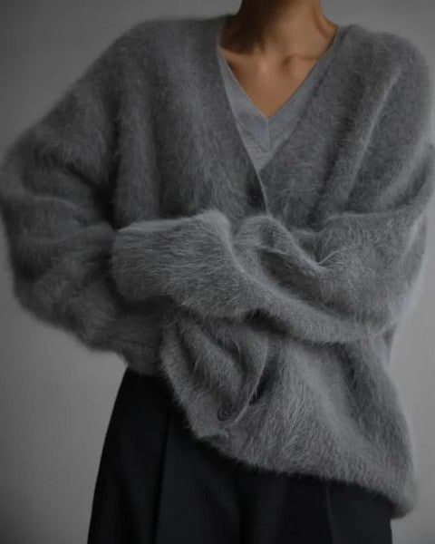 Cardigan Donna in Cashmere Lavorato a Maglia Morbido Caldo 2