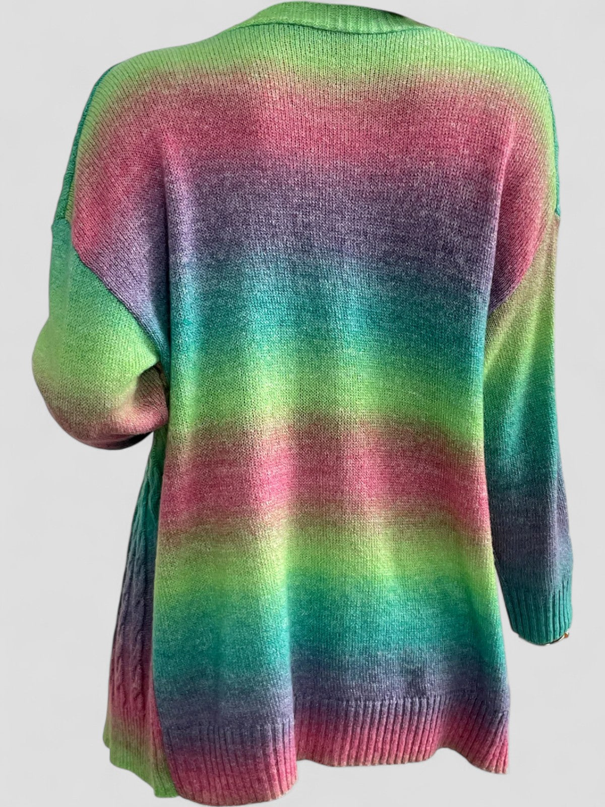 Cardigan Gradient Plush Elegancia 2