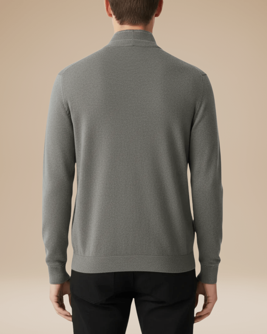 Cardigan Uomo Leggero in Maglia Fine di Cotone Morbido 2